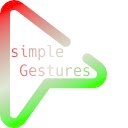 simpleGestures  screen for extension Chrome web store in OffiDocs Chromium