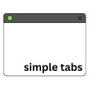 Simple Tabs  screen for extension Chrome web store in OffiDocs Chromium