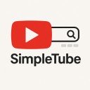 SimpleTube  screen for extension Chrome web store in OffiDocs Chromium