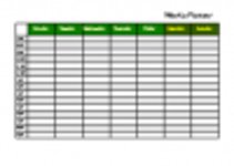 免费下载简单的每周计划 Microsoft Word、Excel 或 Powerpoint 模板，可使用 LibreOffice 在线或 OpenOffice Desktop 在线免费编辑