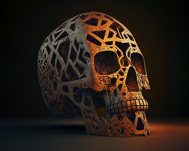 Безкоштовно завантажте череп іржавий метал метал золото череп безкоштовне зображення для редагування за допомогою безкоштовного онлайн-редактора зображень GIMP