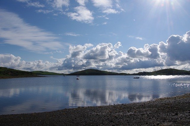 Free download skyscape seascape clouds reflection free picture to be edited with GIMP free online image editor