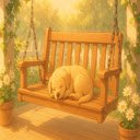 Sleepy Pup Porch  screen for extension Chrome web store in OffiDocs Chromium