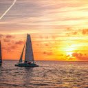 small boat and sunrise  screen for extension Chrome web store in OffiDocs Chromium