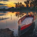 Small boat on the lake  screen for extension Chrome web store in OffiDocs Chromium