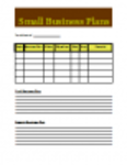 Free download Small Business Plans DOC, XLS or PPT template free to be edited with LibreOffice online or OpenOffice Desktop online