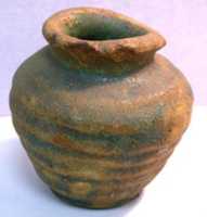 Free download Small pot with remnants of green glaze free photo or picture to be edited with GIMP online image editor