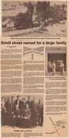 Free download Small street named for a large family (San Jose News, January 6, 1978) free photo or picture to be edited with GIMP online image editor