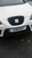 Free download Smurf License Plate free photo or picture to be edited with GIMP online image editor