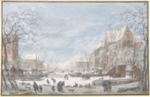 Bezpłatne pobieranie Snow Falling on Dutch Town darmowe zdjęcie lub obraz do edycji za pomocą internetowego edytora obrazów GIMP