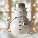 Snowman Figurine: A Charming Plastic Decoration for the Holidays  screen for extension Chrome web store in OffiDocs Chromium