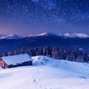 Snow Night Sky-Bildschirm für die Erweiterung des Chrome-Webshops in OffiDocs Chromium