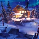 Snowy Forest Christmas Night House View: Live Wallpaper for Chrome  screen for extension Chrome web store in OffiDocs Chromium