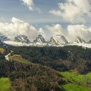 Snowy mountains and sky  screen for extension Chrome web store in OffiDocs Chromium