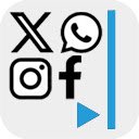 Social Media Side Panel Facebook, Twitter, Instagram  WhatsApp  screen for extension Chrome web store in OffiDocs Chromium