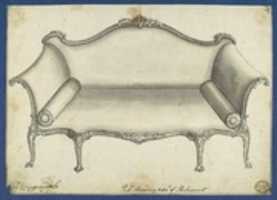 Free download Sofa, in Chippendale Drawings, Vol. I free photo or picture to be edited with GIMP online image editor