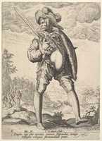 Free download Soldier, Armed with Broadsword and Shield, from Officers and Soldiers free photo or picture to be edited with GIMP online image editor