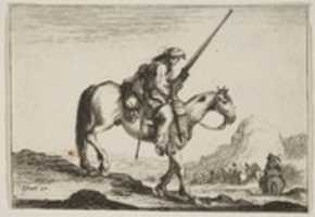 Free download Soldier on Horseback Holding His Musket free photo or picture to be edited with GIMP online image editor