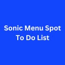 Sonic Menu Spot To Do List  screen for extension Chrome web store in OffiDocs Chromium