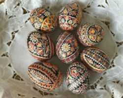 Free download Southern Moravian Batik decorated  Eggs free photo or picture to be edited with GIMP online image editor