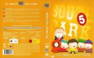 Download grátis South Park The Complete Fifth Season (Matt Stone, Trey Parker, 2001) arte da capa do DVD escandinavo foto ou imagem grátis para ser editada com o editor de imagens online GIMP