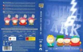 Download grátis South Park The Complete Sixth Season ( Matt Stone, Trey Parker, 2002) arte da capa do DVD escandinavo foto ou imagem grátis para ser editada com o editor de imagens online GIMP