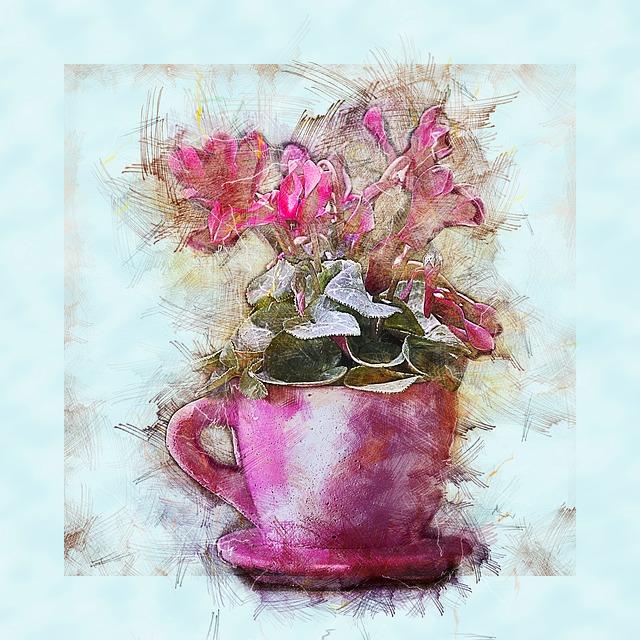 Muat turun percuma ilustrasi percuma Sowbread Violet Pink untuk diedit dengan editor imej dalam talian GIMP