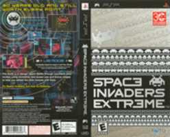 Free download Space Invaders Extreme [ULUS-10346] PSP Box Art free photo or picture to be edited with GIMP online image editor