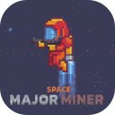 Space Major Miner Game Mine Asteroids and Battle Aliens!  screen for extension Chrome web store in OffiDocs Chromium