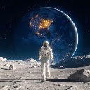 Spaceman Walking Home  screen for extension Chrome web store in OffiDocs Chromium
