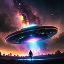 Spaceship Lifted by the Milky Way  screen for extension Chrome web store in OffiDocs Chromium