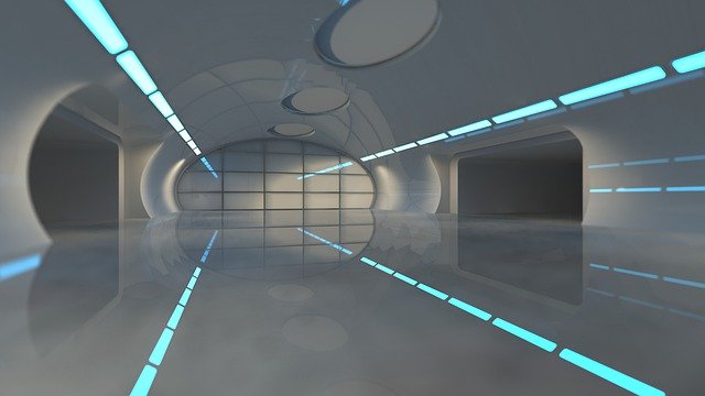 Kostenloser Download von Space Tunnel Architecture Kostenloses Bild, das mit dem kostenlosen Online-Bildeditor GIMP bearbeitet werden kann