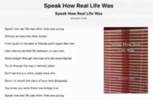 Free download Speak How Real Life Was free photo or picture to be edited with GIMP online image editor