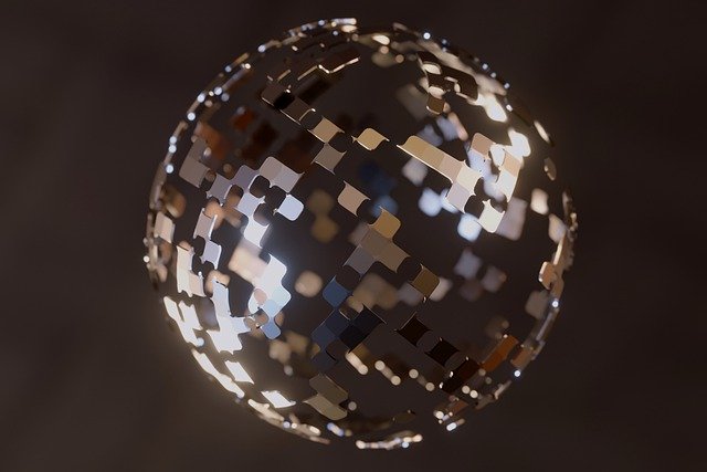 Free download sphere abstract render wallpaper free picture to be edited with GIMP free online image editor