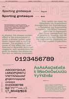Free download Sporting Grotesque specimen free photo or picture to be edited with GIMP online image editor