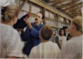 Free download S. Robert Powell Judging Exhibition Poultry at the 2005 New Jersey State Fair free photo or picture to be edited with GIMP online image editor