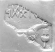Free download Stamp seal fragment: unicorn and incense-burner (?), inscription free photo or picture to be edited with GIMP online image editor