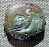Free download Stamp seal: lion and horned animal free photo or picture to be edited with GIMP online image editor