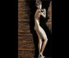 Free download STANDING FEMALE NUDE drawn on Recycled Amazon.com Cardboard by David Reuter Artist / Musician free photo or picture to be edited with GIMP online image editor