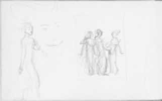 Free download Standing Javanese Dancer, Face, Composition Study (from Sketchbook of Javanese Dancers) free photo or picture to be edited with GIMP online image editor