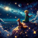 Star baby and fox painting  screen for extension Chrome web store in OffiDocs Chromium