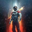 Starfield Game  screen for extension Chrome web store in OffiDocs Chromium
