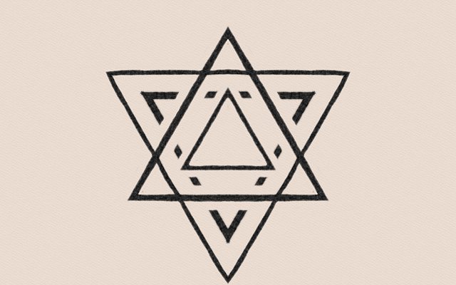 Free download Star Geometric Shape Hand -  free illustration to be edited with GIMP free online image editor