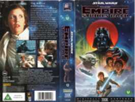 Free download Star Wars: The Empire Strikes Back UK VHS 1995 Cover free photo or picture to be edited with GIMP online image editor