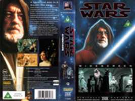 Free download Star Wars Widescreen UK VHS 1995 Cover free photo or picture to be edited with GIMP online image editor