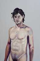 Free download Stas Korolov, Grisha, Oil On Wood, 122x 80 Cm, 2014 free photo or picture to be edited with GIMP online image editor