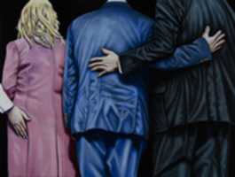 Free download Stas Korolov, The Hug, Oil On Canvas 120x 90 Cm, 2017 free photo or picture to be edited with GIMP online image editor