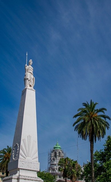 ดาวน์โหลดฟรี Statue obelisk 25 de mayo รูปภาพฟรีที่จะแก้ไขด้วย GIMP โปรแกรมแก้ไขรูปภาพออนไลน์ฟรี