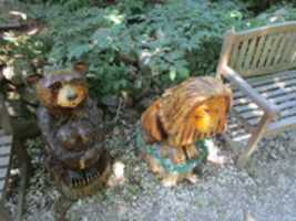 Free download Statues of a Bear and a Lion at the Fantastic Umbrella Factory! free photo or picture to be edited with GIMP online image editor