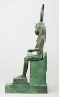 Download grátis Statuette of Isis enfermagem Horus (faltando acima das pernas), inscrita para Hor son of Padihorresnet foto grátis ou imagem para ser editada com o editor de imagens online GIMP